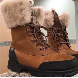 Ralph Lauren fur boots